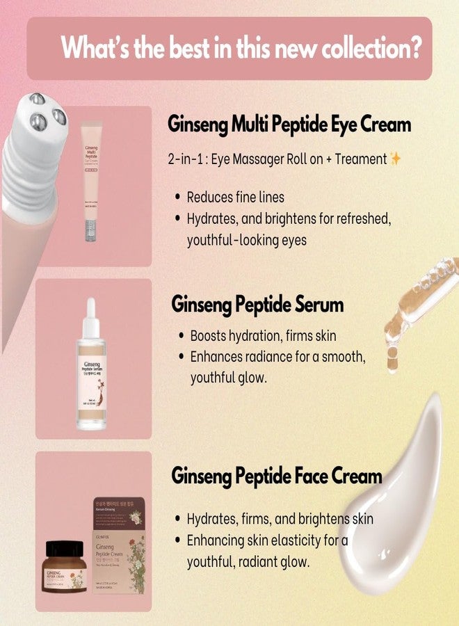 Glamfox Ginseng Multi Peptide Eye Cream with Massage Roller, 30ml - Image 4